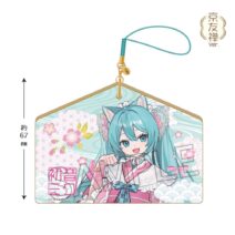 初音ミク　街道さんぽ ～京友禅ver.～　絵馬風ストラップ
