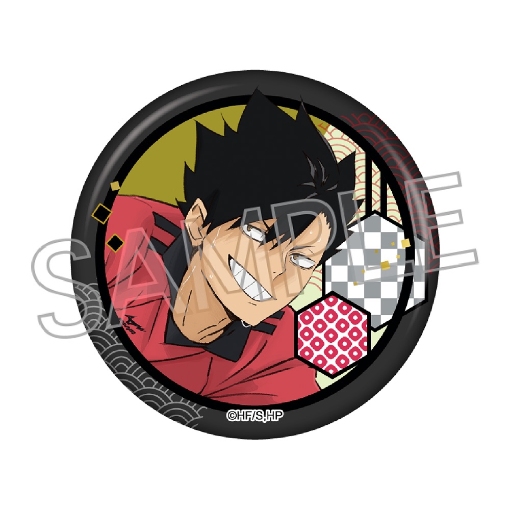 ハイキュー!!　切り絵シリーズVol.7　和紙風缶バッジ