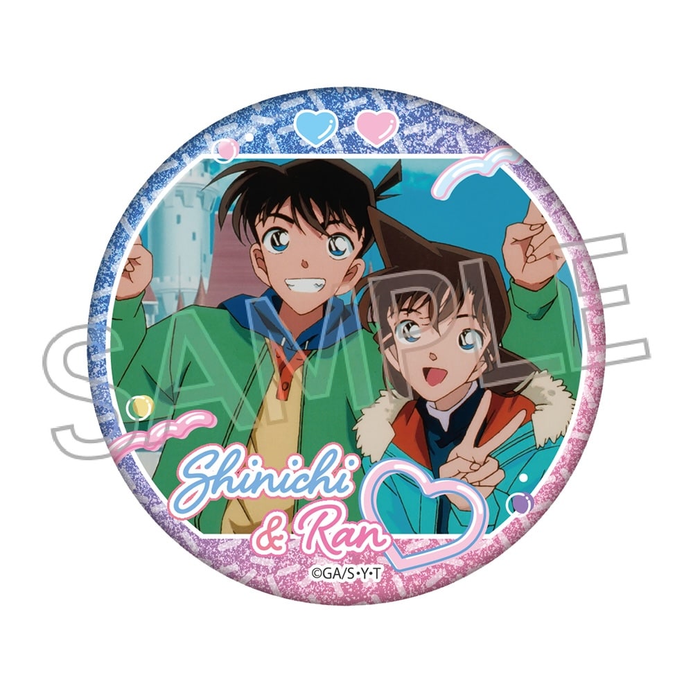 名探偵コナン　グリッター缶バッジ　-couples!-