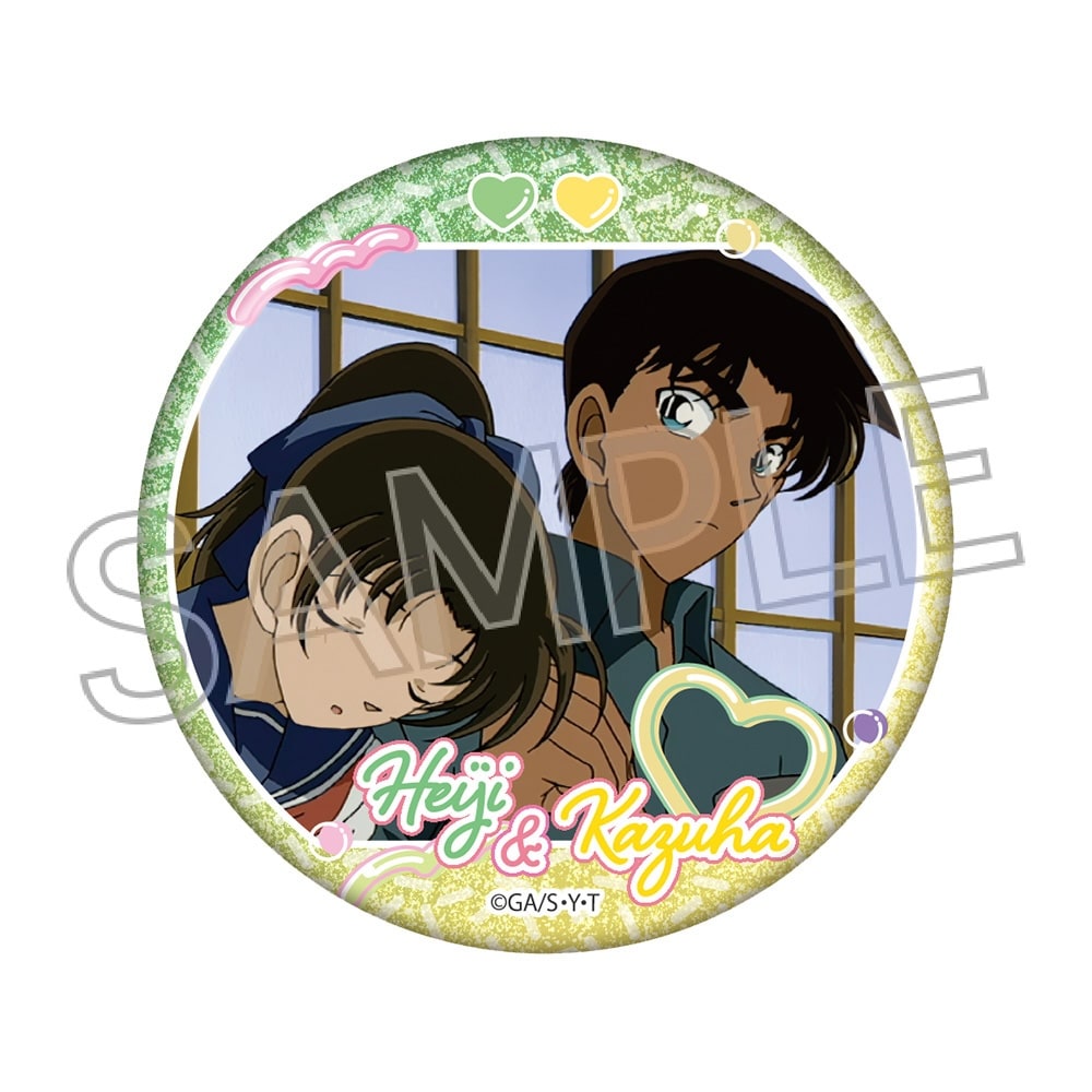 名探偵コナン　グリッター缶バッジ　-couples!-